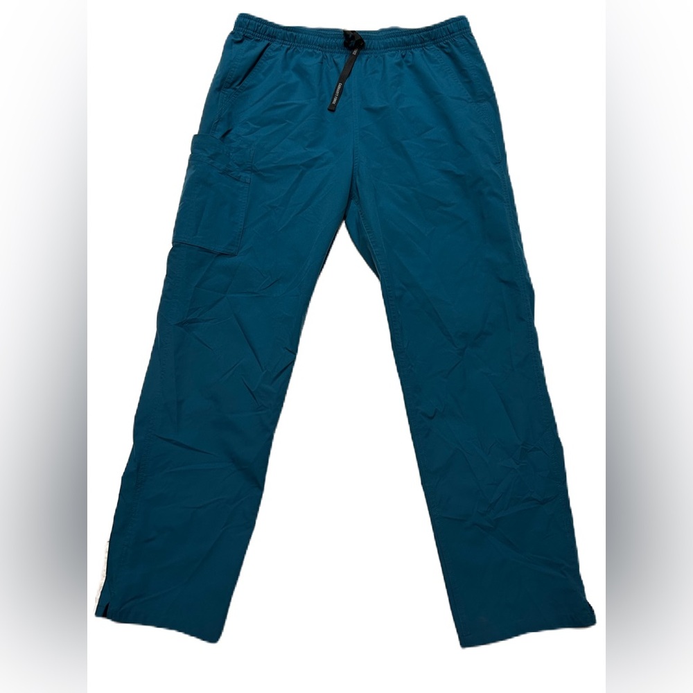 Carhartt Women’s Scrub Pants Large Pull On Drawstring Green Straight Leg